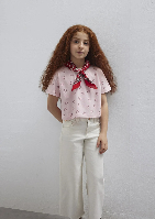 Resim Mavi Kız Çocuk T-shirt M7610400-71007