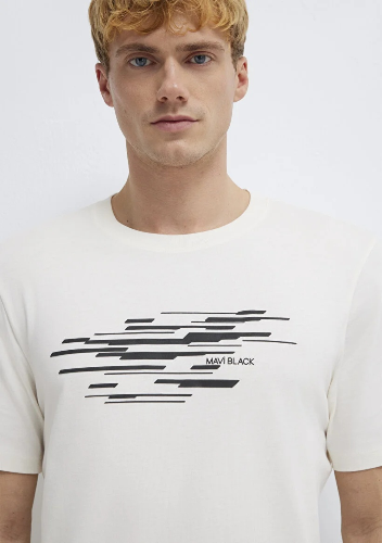 Resim Mavi Erkek T-shirt M0613131-70057