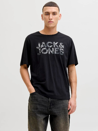 Resim Jack & Jones Jjejeff Logo Tee Ss Sn Erkek T-shirt 12288536
