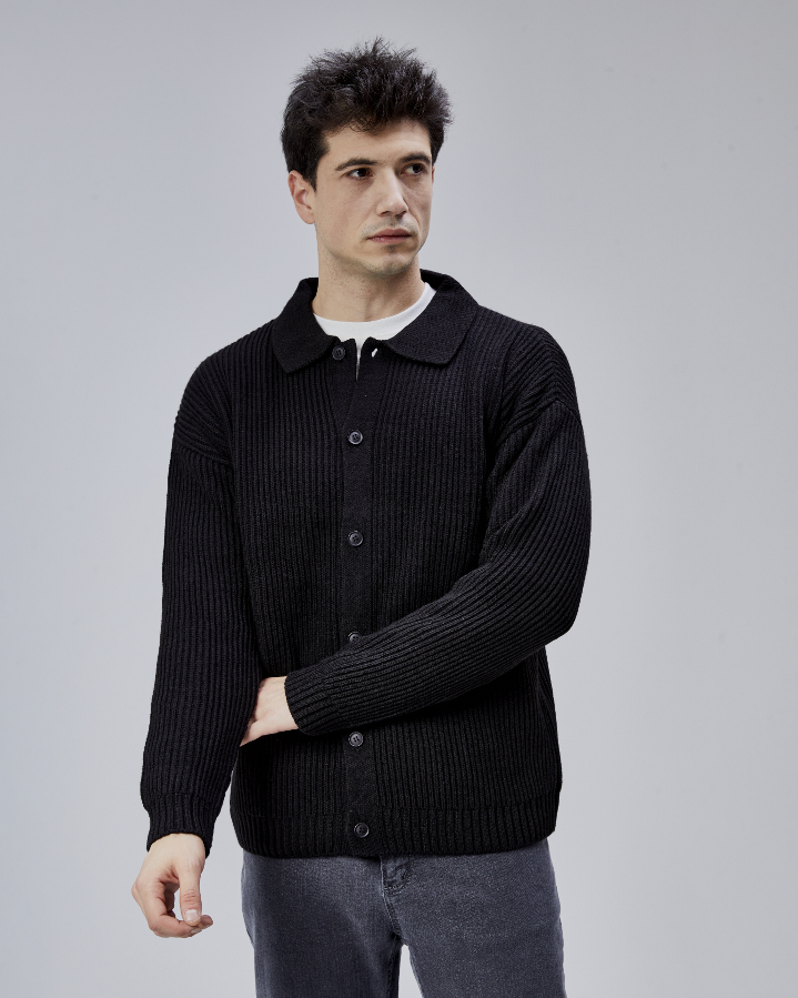 Resim Paul&More Erkek Hırka Bebe Yaka Düğmeli