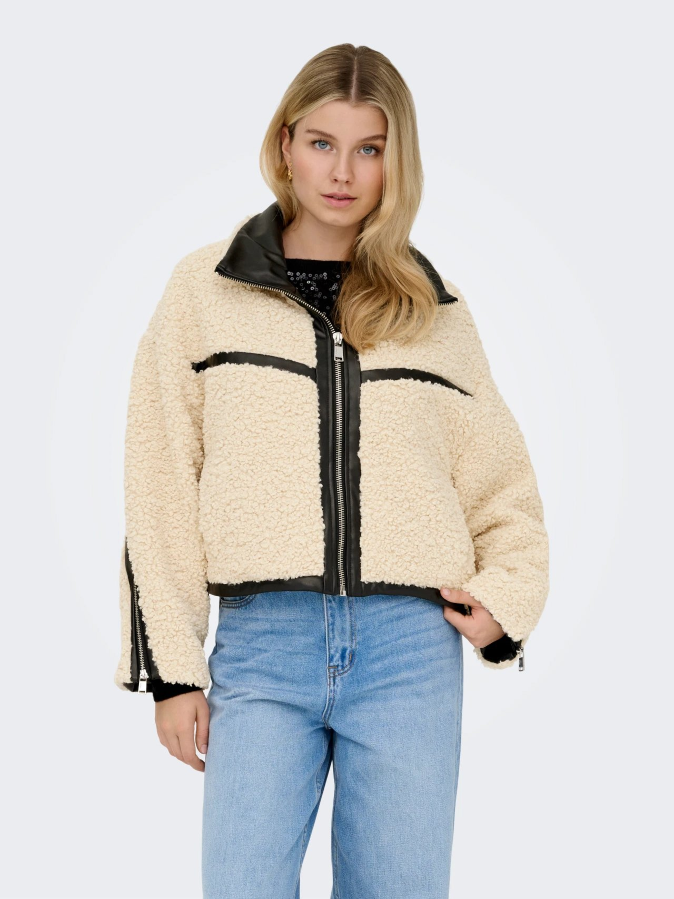 Resim Only Onlpatti Life Teddy Short Jacket Cc Otw Kadın Mont 15349409