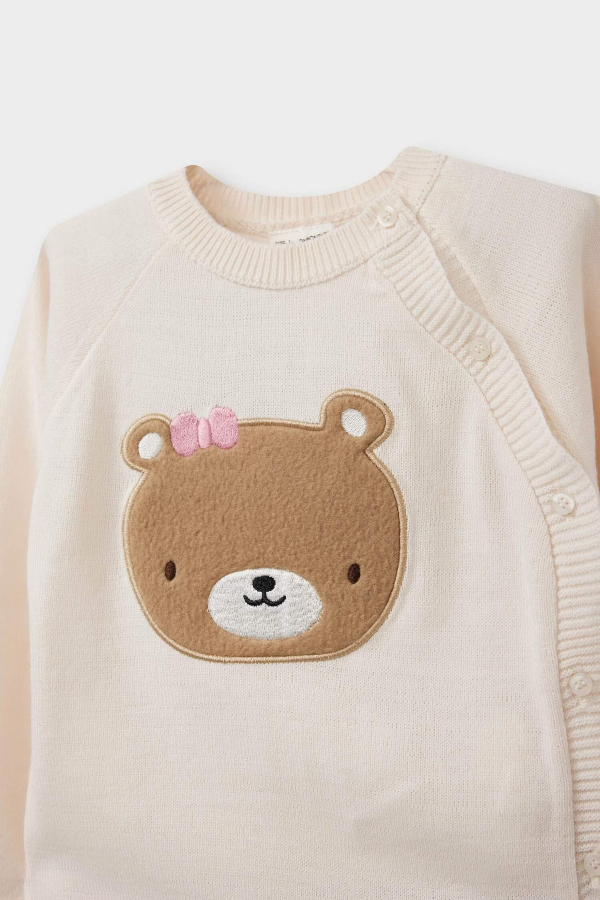 Resim Defacto Kız Bebek Sweat Takım F3222A5/ER233