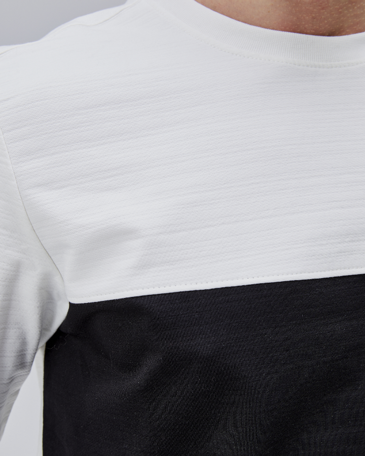 Resim Paul&More Erkek Sweat O Yaka Göğüs Garnili Parçalı