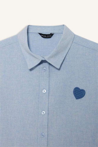 Resim Defacto Kız Çocuk Uzun Kol Gömlek G6903A8/BE789