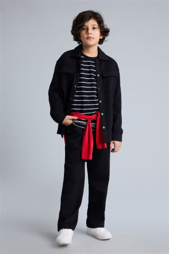 Resim Defacto Erkek Çocuk Kanvas Pantolon G4035A8/BK81