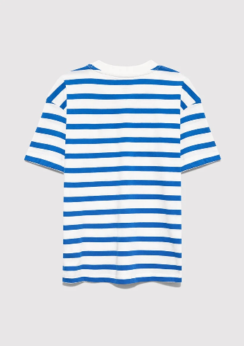 Resim Mavi Erkek Çocuk Tişört M6610251-91364