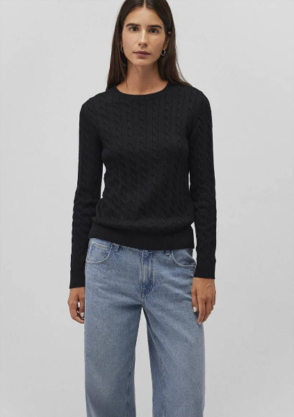 Resim Mavi Bisiklet Yaka Kadın Kazak M1710341-900