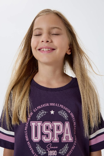 Resim U.S. Polo Assn Kids Kız Çocuk Şort Takım Us2501-G