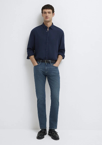 Resim Mavi Marcus Erkek Jean Pantolon M00351A1735