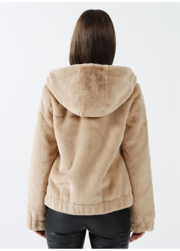 Resim Only Onlvida Fur Hooded Jacket Cc Otw Mont 15260047