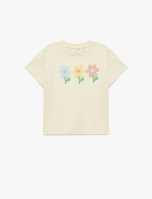 Resim Koton Kız Bebek T-shirt 6SMG10013AK