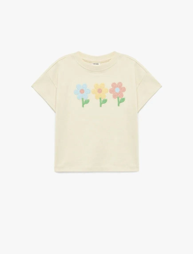Resim Koton Kız Bebek T-shirt 6SMG10013AK