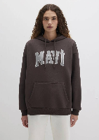 Resim Mavi Logo Kapüşonlu Kadın Sweat M1600361-70222