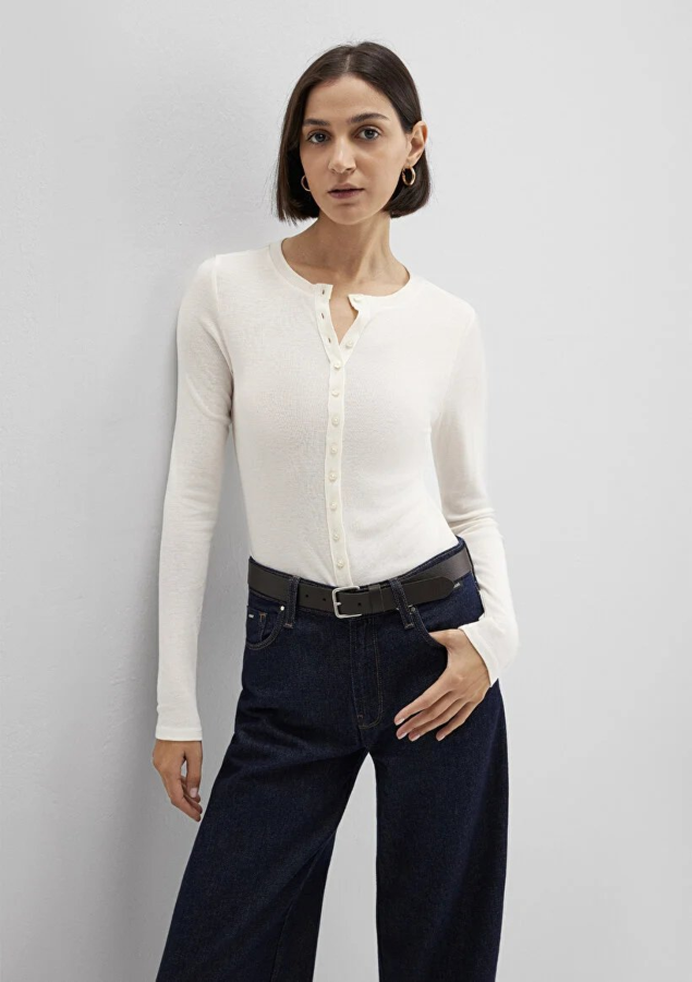 Resim Mavi Kadın T-shirt M1613652-80194