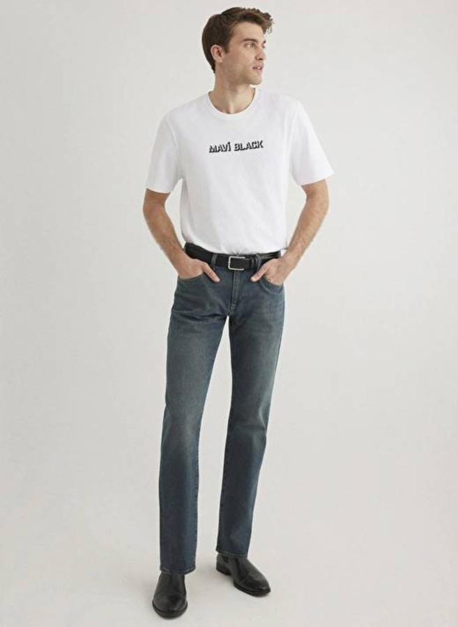 Resim Mavi  Erkek T-Shirt M0612527-620