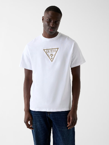 Resim Guess  Erkek  T-shirt M6RI23K8FQ4-G011 Ss Cn Terry Logo Tee