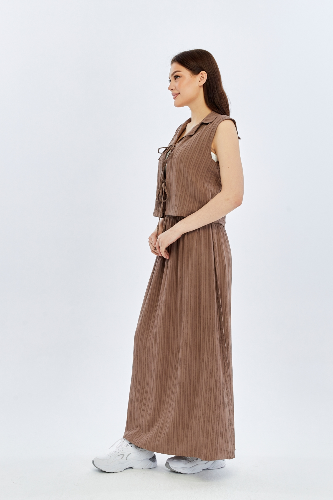 Resim Viole&More Kadın Etek Takım Kolsuz Bağlamalı