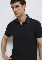 Resim Mavi Polo Erkek T-Shirt M0611829-900