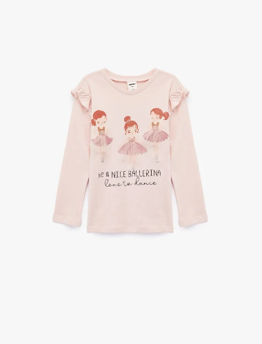 Resim Koton Kız Bebek Sweat 6WMG10036AK