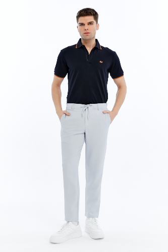 Resim Paul&More Erkek Kanvas Pantolon Silver Gofre