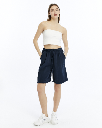 Resim Yenikoza Kadın Kot&Kanvas Şort