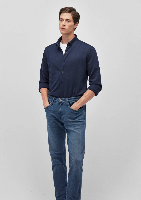 Resim Mavi Uzun Kol Erkek Gömlek M0211660-86415