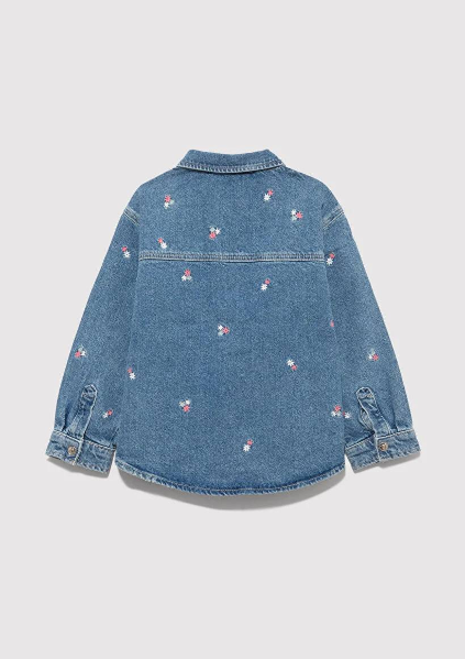 Resim Mavi Lulu Kız Çocuk Gömlek M7210002-90881