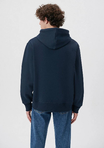 Resim Mavi Kapüşonlu Erkek Sweatshirt M065809-29743