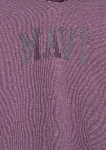 Resim Mavi Logo Baskılı Kapşonlu Erkek Çocuk Sweat M6S10143-70656