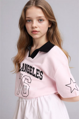 Resim Defacto Kız Çocuk T-shirt G8466A8/PN74