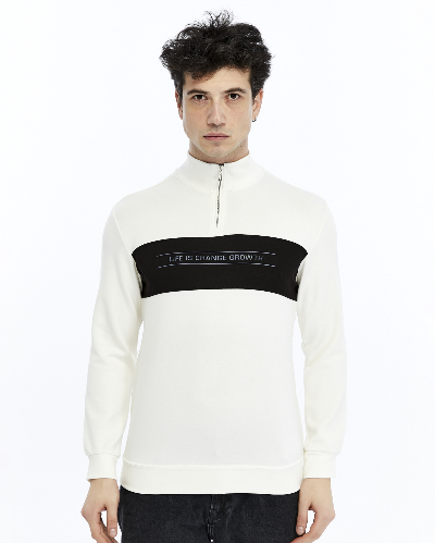 Resim Paul&More Yarım Fermuar Erkek Sweat 227 Parçalı Yarım Fermuarlı