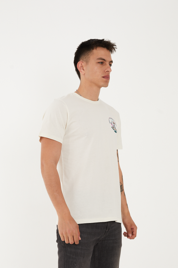 Resim Paul&More T-004 Skull Erkek T-Shirt