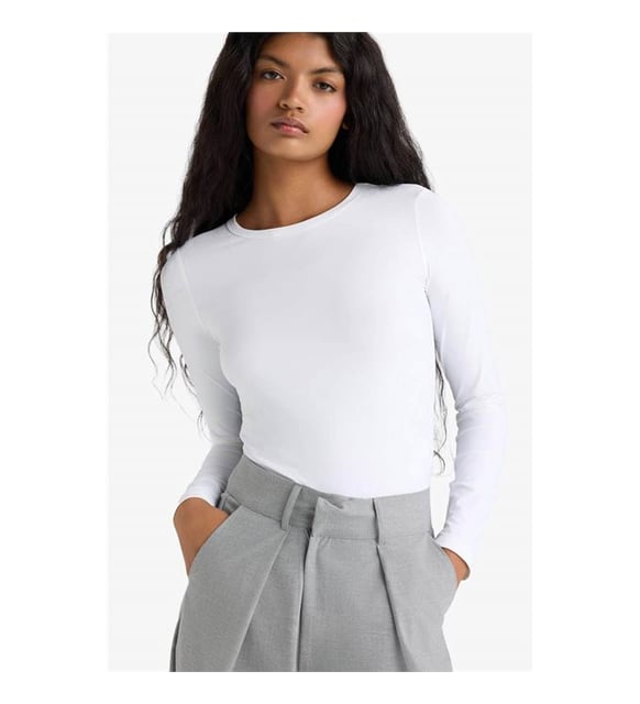 Resim Defacto Kadın Uzun Kol T-shirt D3756AX/WT83