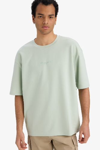 Resim Defacto Erkek T-shirt F9684AX/GN1180