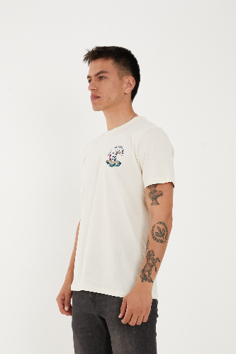 Resim Paul&More T-004 Skull Erkek T-Shirt