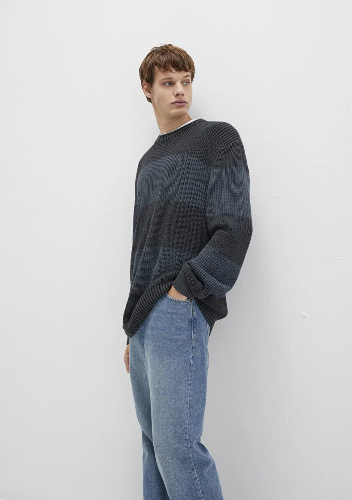 Resim Mavi Koyu Erkek Kazak M0710290-70090