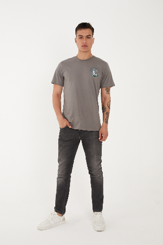 Resim Paul&More T-004 Skull Erkek T-Shirt