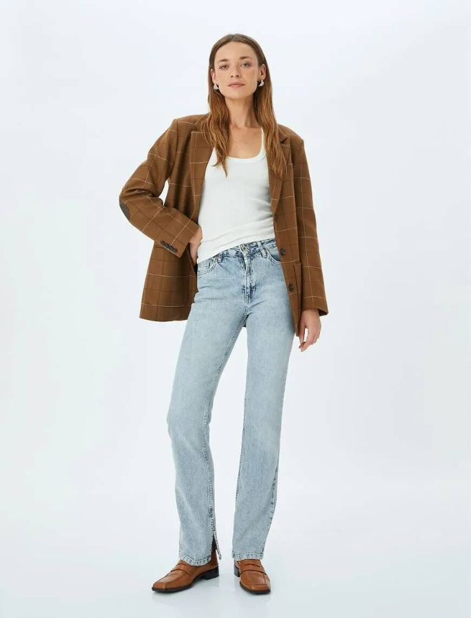 Resim Koton Kadın Jean Pantolon 5SAL40044MD