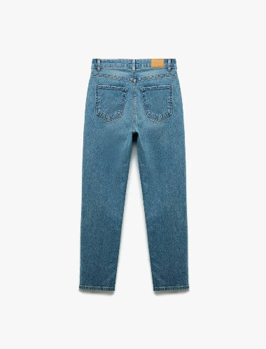 Resim Koton Kadın Jean Pantolon 6Wal40029Md