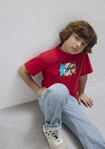 Resim Mavi Erkek Çocuk Tişört M6610431-70478