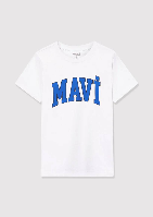 Resim Mavi Logo Erkek Çocuk T-Shirt M6610030-620