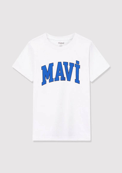 Resim Mavi Logo Erkek Çocuk T-Shirt M6610030-620