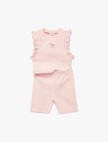 Resim Koton Kız Bebek Tayt Takım 6SMG10083AK