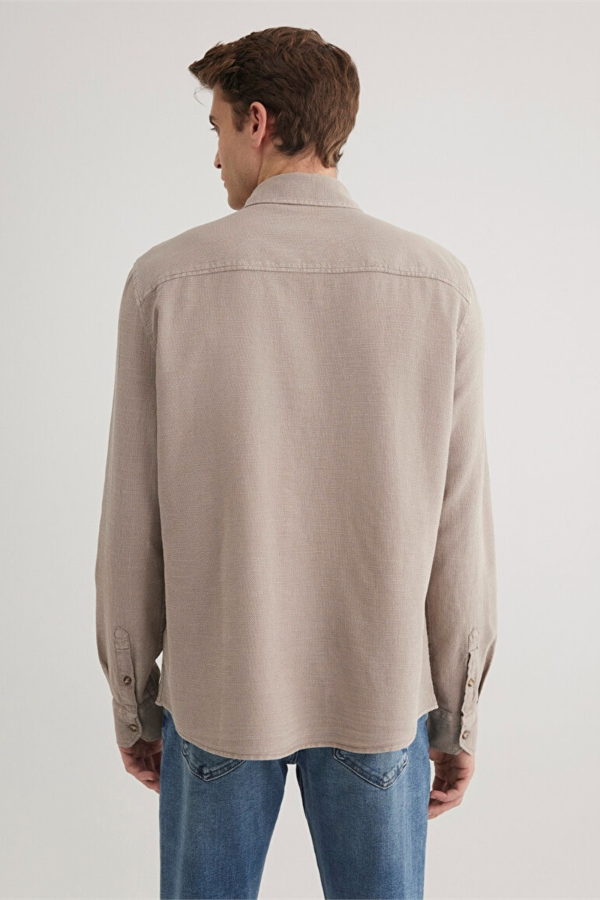 Resim Mavi  Erkek Uzun Kol Gömlek M0211461-80697