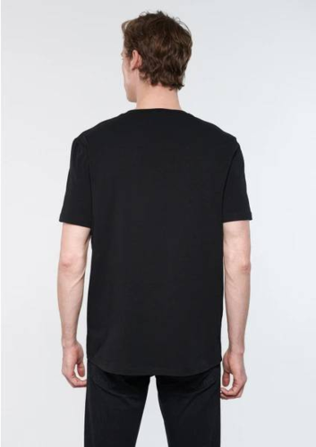 Resim Mavi Basıc Bisiklet Yaka Erkek T-Shirt M0610252-900