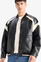 Resim Defacto Erkek  Deri Mont C5844AX/BK27