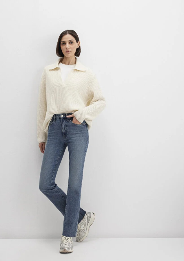 Resim Mavi Viola Kadın Jean Pantolon M101048-89176