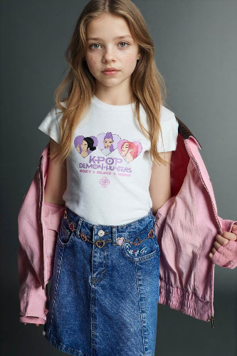 Resim Defacto Kız Çocuk T-shirt H3843A8/ER105