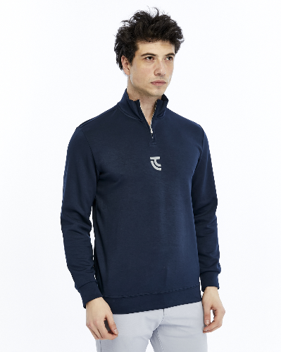 Resim Paul&More Yarım Fermuar Erkek Sweat 200 Yarım Fermuar