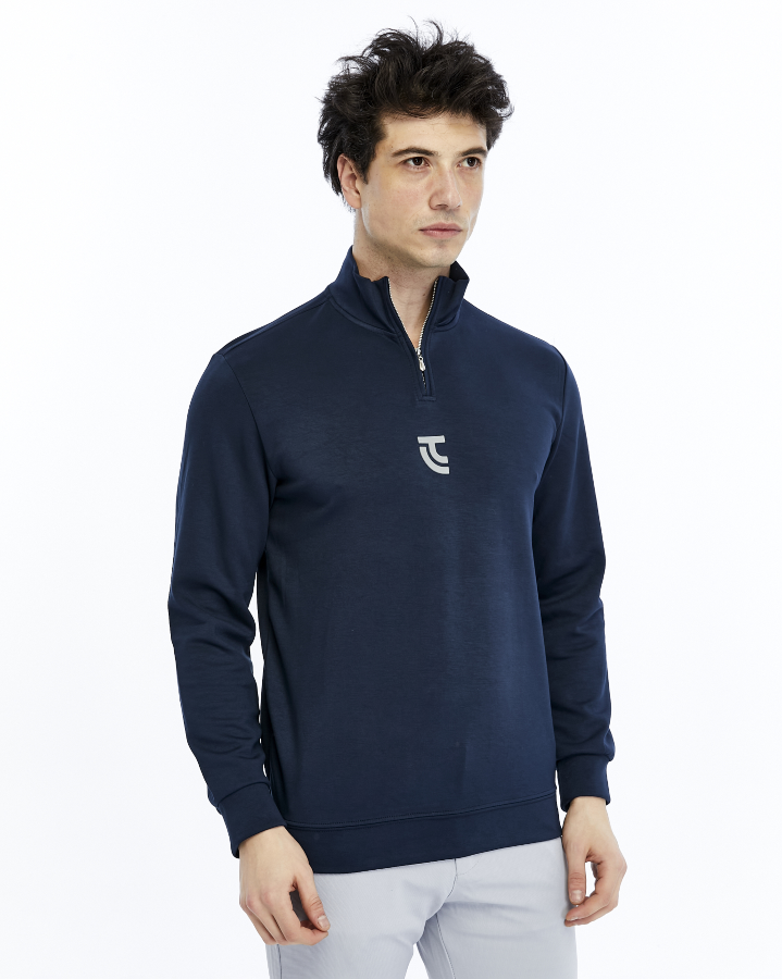 Resim Paul&More Yarım Fermuar Erkek Sweat 200 Yarım Fermuar